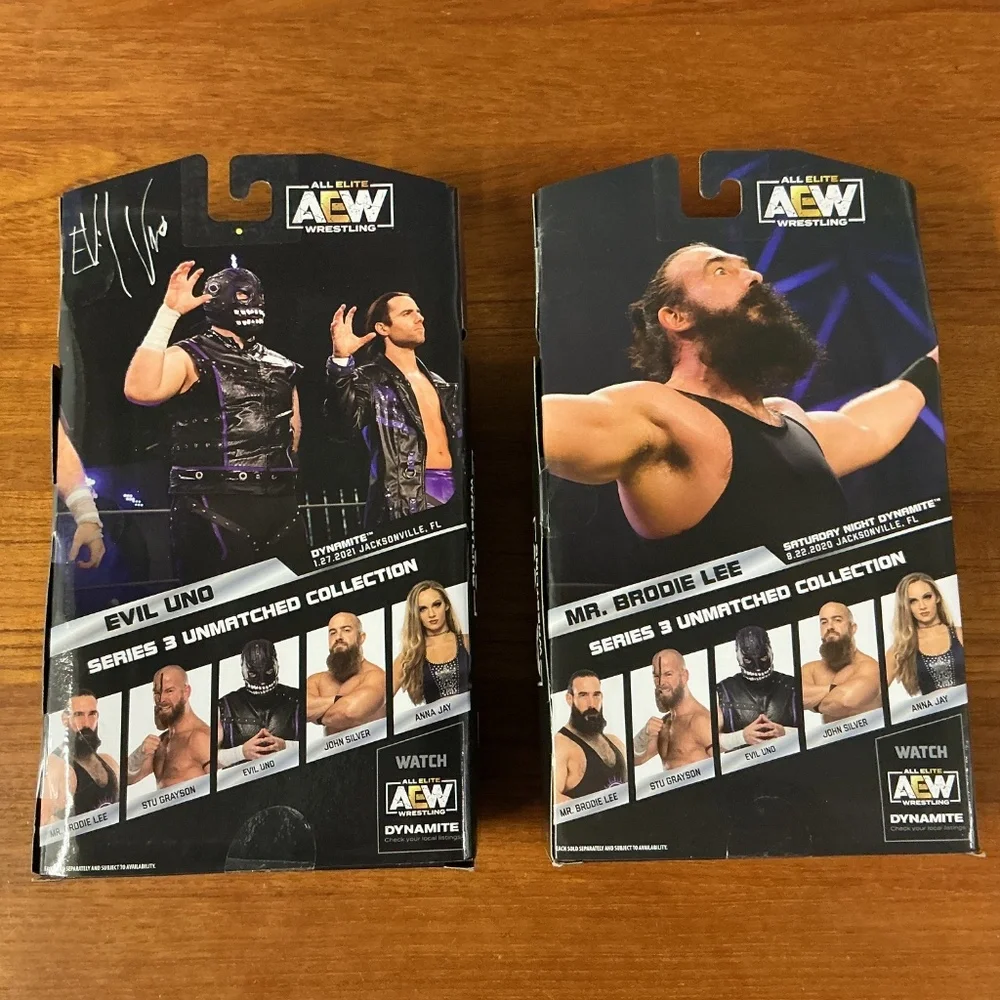 AEW All Elite Wrestling Upper Deck Series 3 Figures Lot Of 5